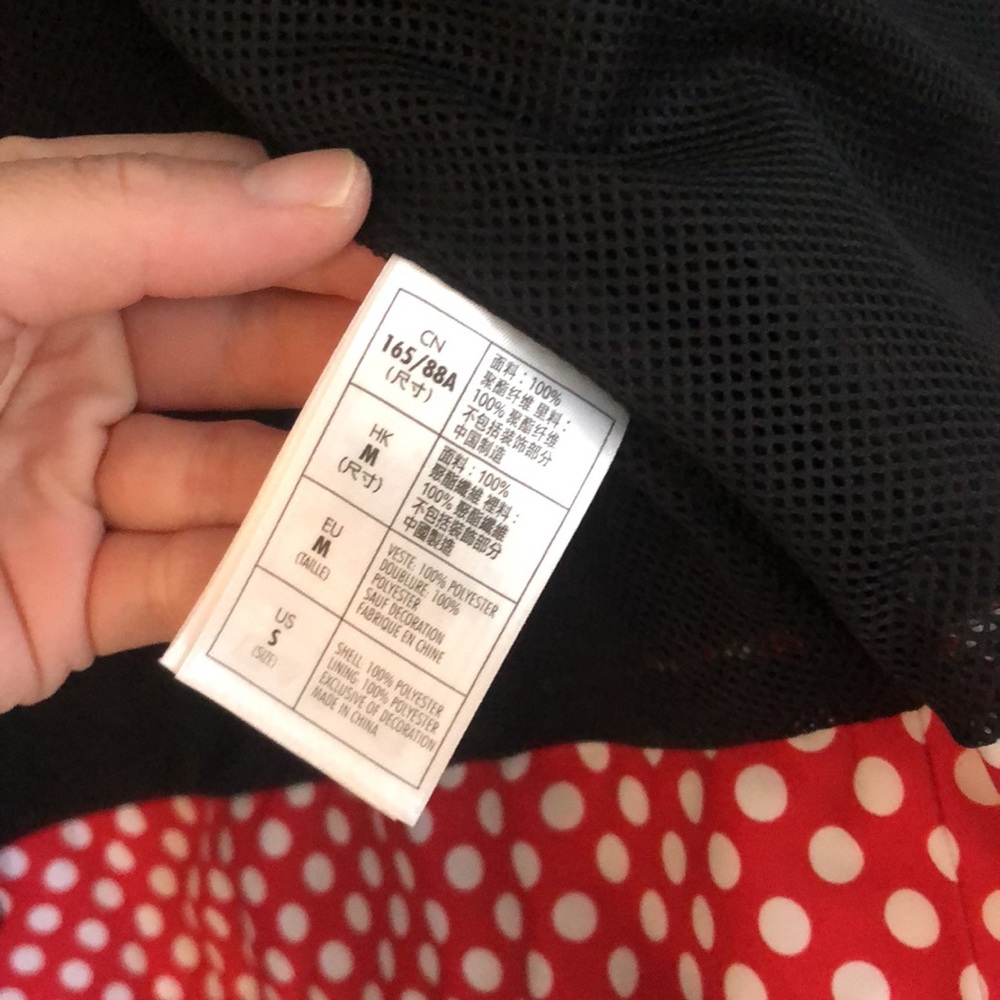Small Disney Minnie rain jacket zip hoodie black - Picture 9 of 11